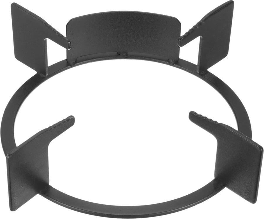 Wok Ring Gasfornuis Stand Stabiel Koken Gietijzeren Steun 21 cm Buitendiameter Zwart