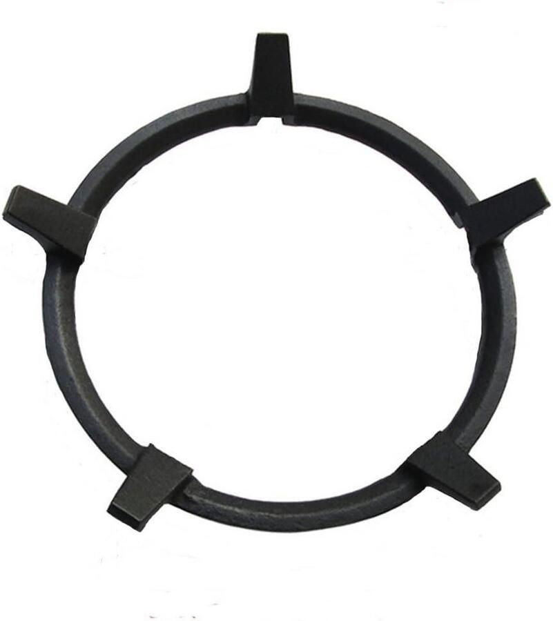 Wok Ring Gietijzer Kookplaat Onderzetter Balanceren Pannen Stevig Gietijzer 18.2 cm Diameter Zwart