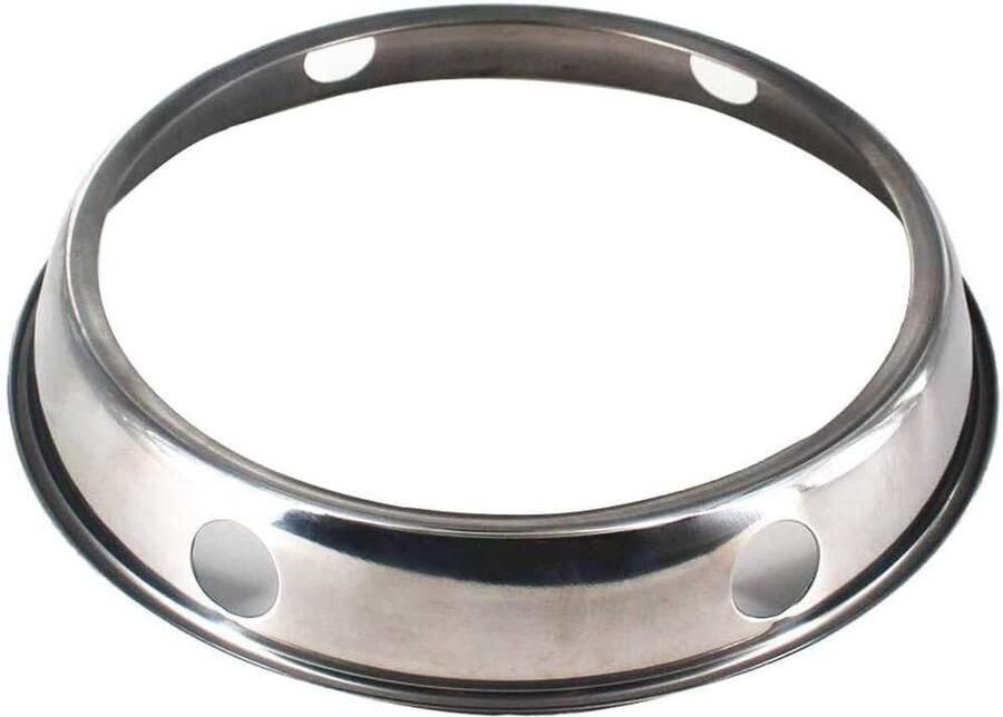 Wok Ring Houder Wok Stand Gasfornuis Stabiel Koken Universele x 23 cm Zilver