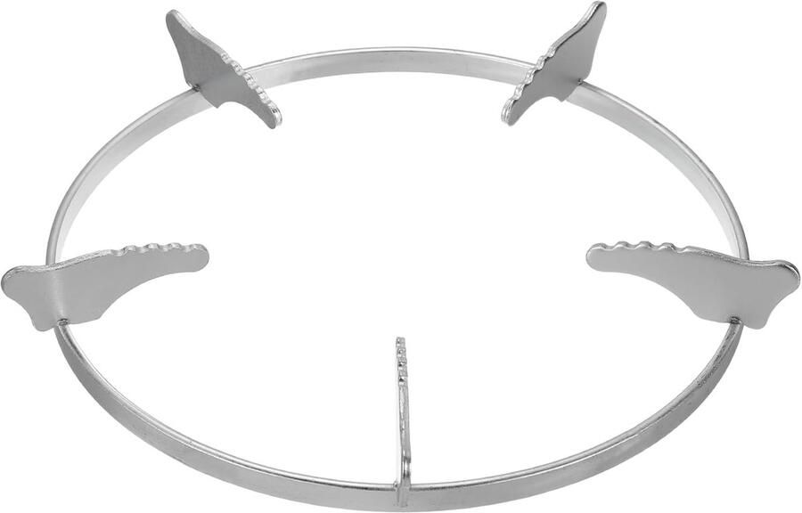 Wok Ring Kookplaat Stand Stabiel Koken Gietijzeren Ondersteuning 22.5 cm Zilver