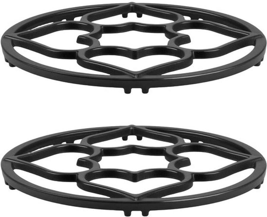 Wok Ring Kookring Ondersteuning Stabiel Koken Gelijkmatige Hitte 19 cm Diameter Zwart