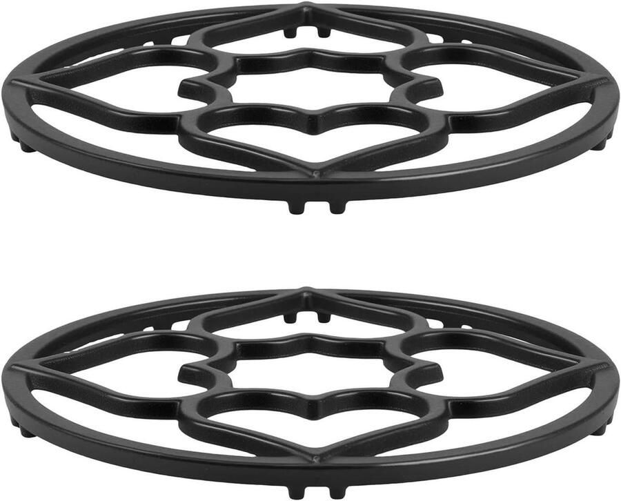 Wok Ring Kookring Ondersteuning Stabiel Koken Gelijkmatige Hitte 19 cm Diameter Zwart