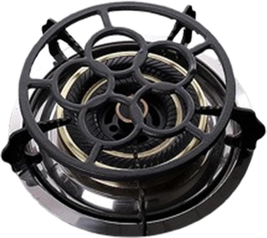 Wok Ring Kookring Panhouder Gelijkmatig Koken Gietijzer Stabiliteit 18.3 cm Diameter Zwart