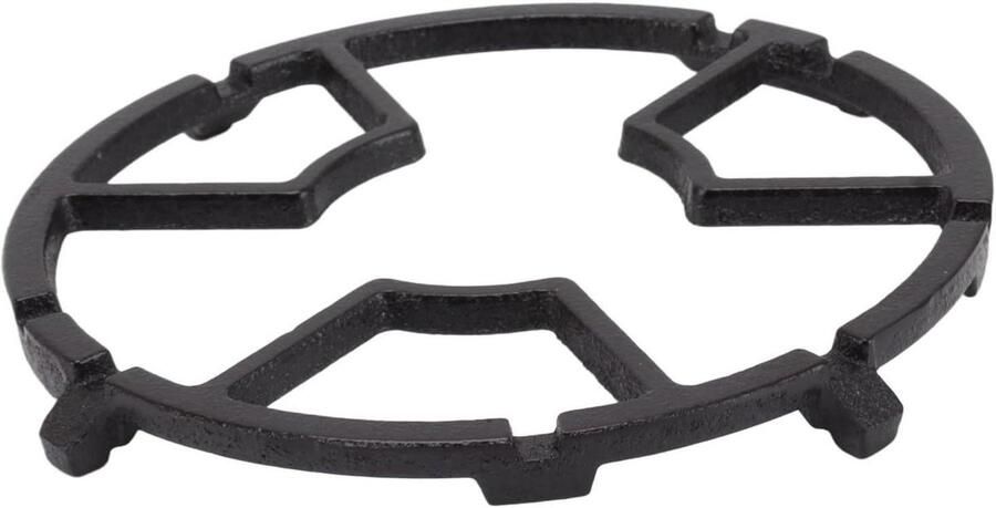 Wok Ring Panhouder Gasfornuis Stabiel Koken Gietijzeren Steun 17.5 cm Zwart
