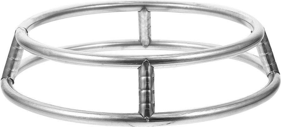 Wok Ring Panhouder Keuken Stabiel Koken Dubbellaags Ontwerp 26.5 cm Zilver