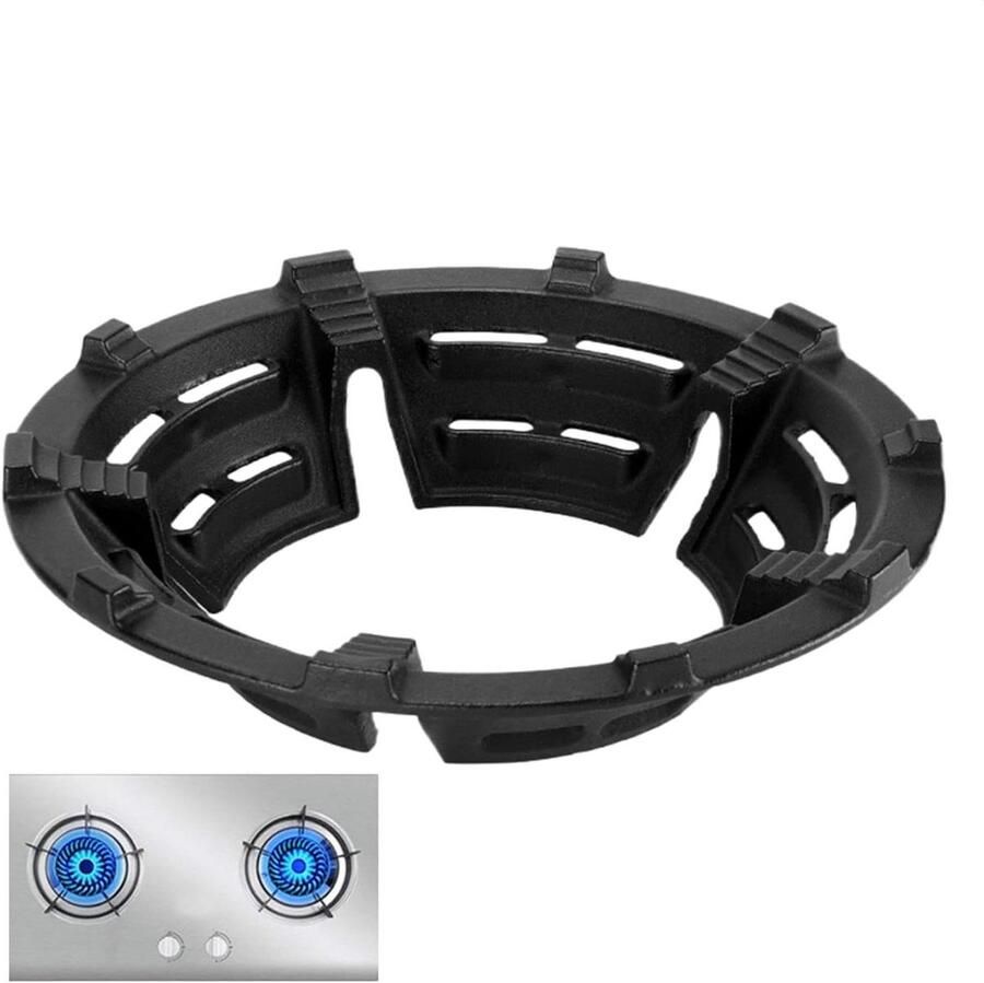 Wok Ring Panhouder Keuken Stabiel Koken Vuur Concentratie 26 cm Zwart