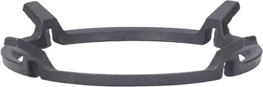 Gietijzeren Pannenhouder Wokring Vierklauw Stabiel Koken Roestvrij en Vervormt Niet 17.8 cm Buitendiameter Zwart