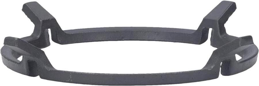 Wok Ring Panhouder Stabiel Koken Vier Poten Ontwerp 15.7 cm Binnendiameter Zwart
