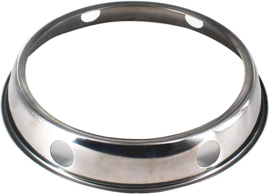 Wok Ring Wok Rack Koken op Gas Roestvrij Staal 9 Inch Diameter Zilver