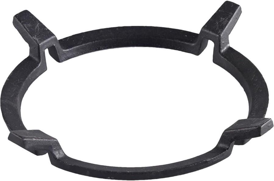 Wok Ring Wok Standaard Stabiel Koken Vier Klauwen Ontwerp 17.8 cm Buitendiameter Zwart