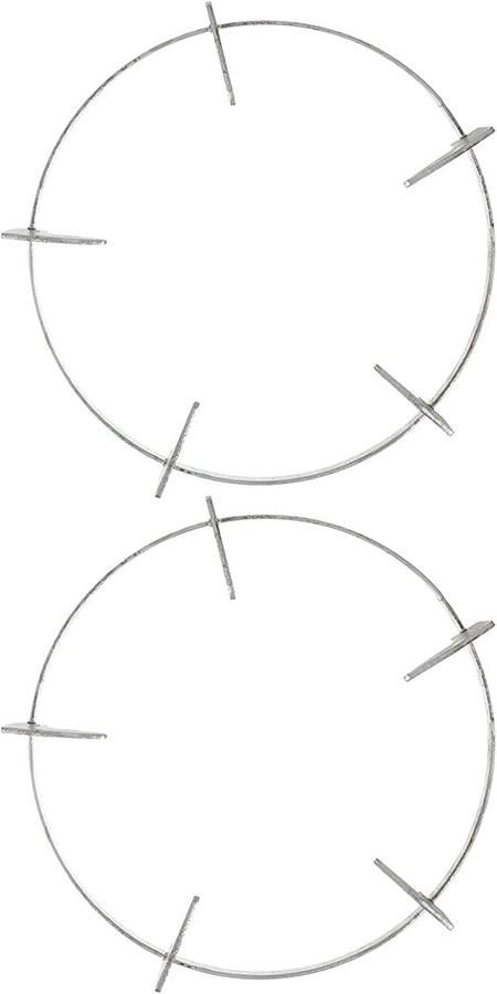Wok Steun Ring Gasfornuis Houder Stabiel Koken Universeel Ontwerp 22.5 cm Zilver