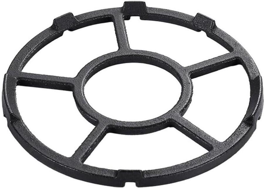 Wok Steun Ring Kookplaat Accessoire Stabiel Koken Anti-slip Ontwerp 17.8cm Diameter Zwart
