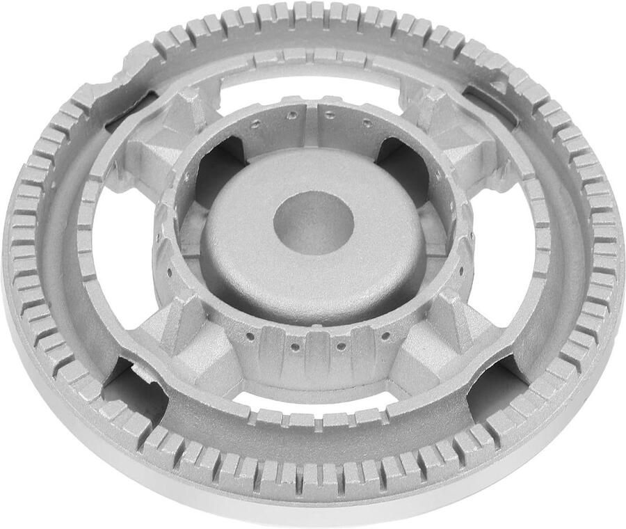 Vlamverdeler Wokbrander Warmteverspreider Gasfornuis Gelijkmatig Koken Robuuste Constructie 12.5 cm Zilver