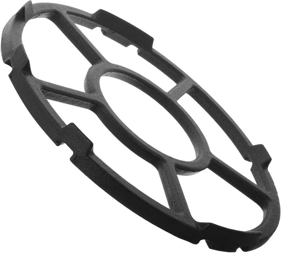 Wokbrander Ondersteuning Kookring Gasfornuis Wokken op Gas Antislip Ontwerp 17.5 cm Zwart