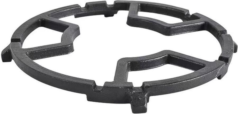 Wokhouder Gietijzer Wokrek Fornuis Stabiel Koken Antislip Ontwerp 17.8 cm Zwart