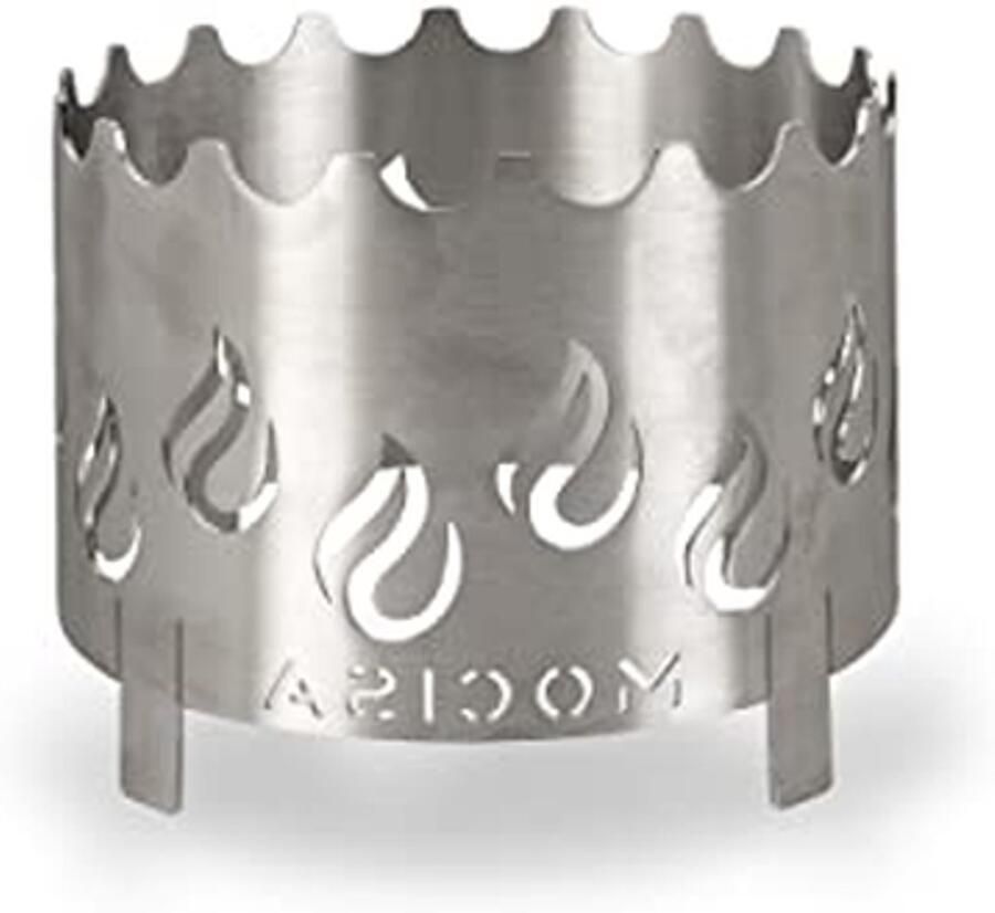 Wokopzetstuk RVS Grillplaat Accessoire Koken op Plaat Universele Pasvorm Ø 20 cm Zilver