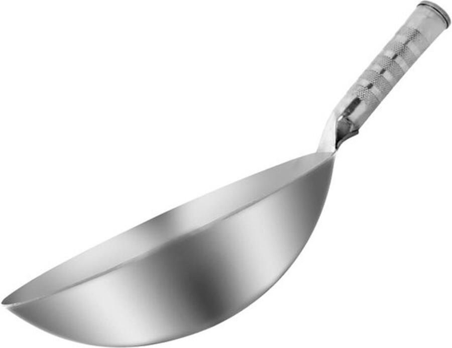 Wokpan 32 cm Roerbakpan Snel Koken Koolstofstaal 32 centimeter