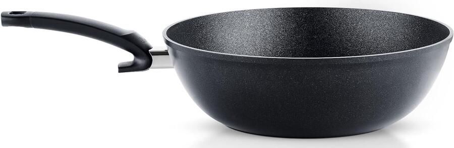 Wokpan Aluminium Grote Aziatische pan Roerbakken en Koken Krasbestendige anti-aanbaklaag Ø 30 cm 5.2 Liter Antraciet