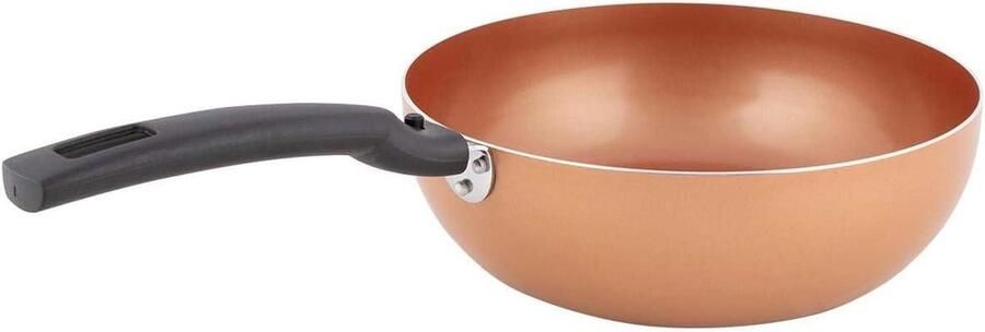 Wokpan Inductie Koekenpan Lekker Koken Afneembare Steel Ø 26 cm Zwart