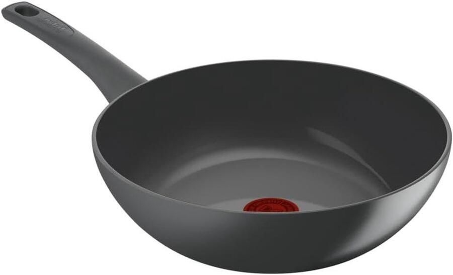Wokpan Keramisch Roerbakpan Koekenpan Gezond Koken Thermo-Signal Technologie 28 cm Zwart