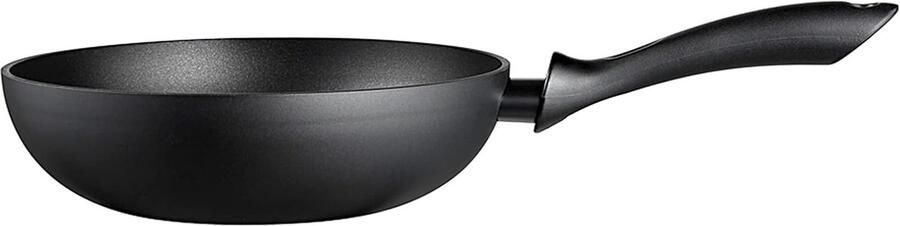 Wokpan Koekenpan Aziatisch Koken Anti-aanbaklaag 28 cm Zwart