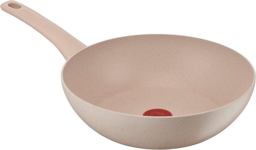 Wokpan Koekenpan Roerbakpan Gezond Koken Thermo-Signal Technologie 28 cm Beige