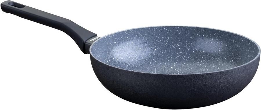 Wokpan Koekenpan Veelzijdig Koken PFAS-vrije Coating Ø 28 cm Grijs