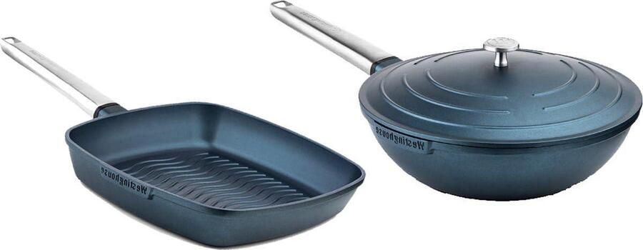 Wokpan Performance Koekenpan Lekker Koken PFOA-vrije coating 28 cm Blauw