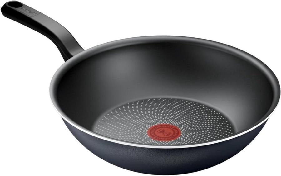 Wokpan Roerbakpan Wok Gezond Koken Titanium Antiaanbaklaag 28 cm Grijs