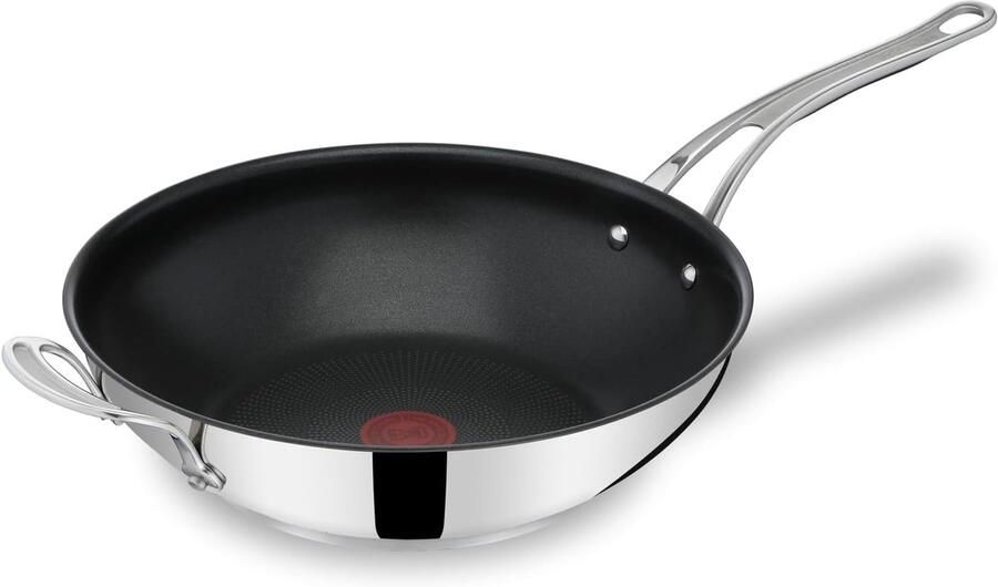 Wokpan Roerbakpan Inductie Koken Titanium Antiaanbaklaag 30 cm RVS