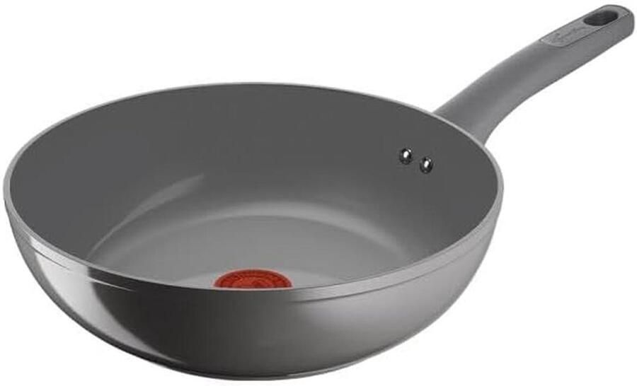 Wokpan Roerbakpan Koekenpan Gezond Koken Keramische Antiaanbaklaag 28 cm Zwart