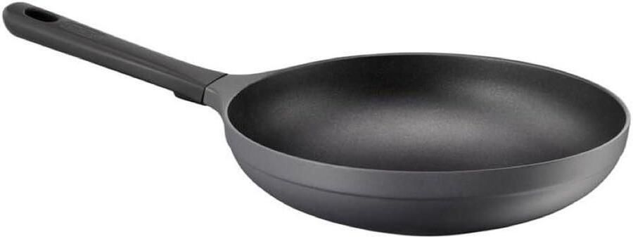 Wokpan Roerbakpan Koekenpan Gezond Koken Thermo-spot Indicator 26 cm Antraciet