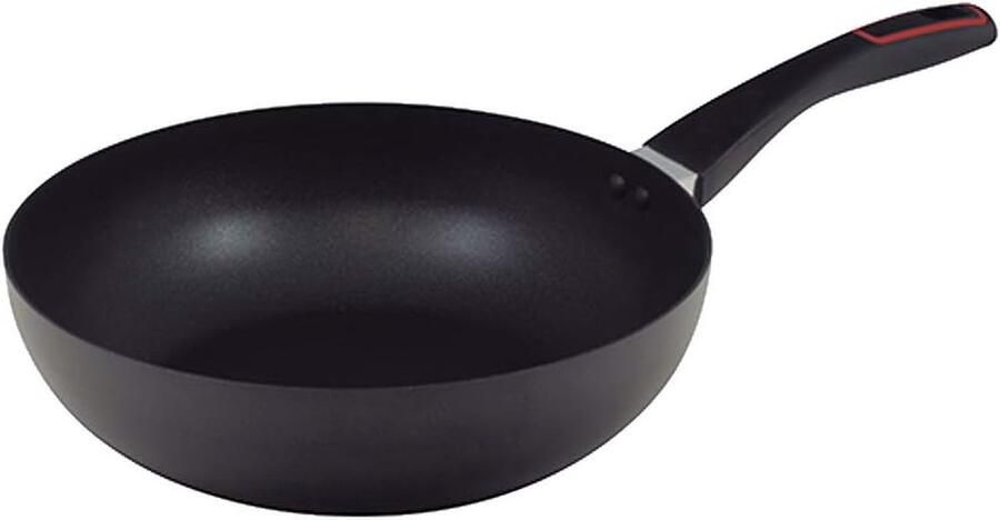 Wokpan Roerbakpan Lekker Koken Antiaanbaklaag 28 cm Zwart