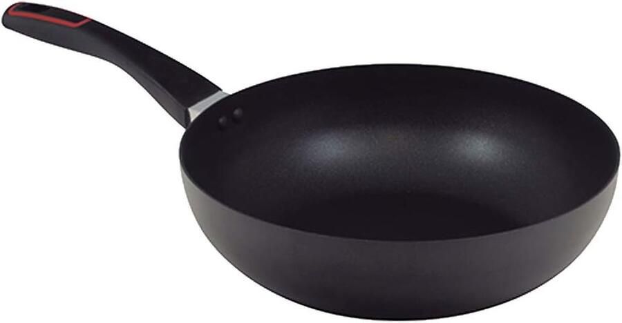 Wokpan Roerbakpan Lekker Koken Antiaanbaklaag 28 cm Zwart