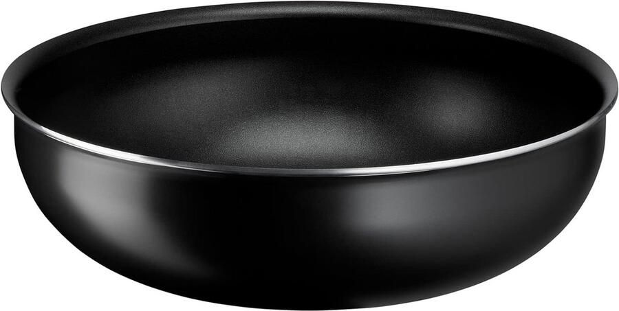 Wokpan Roerbakpan Snel Koken Afneembare Handgreep Ø 28 cm Zwart