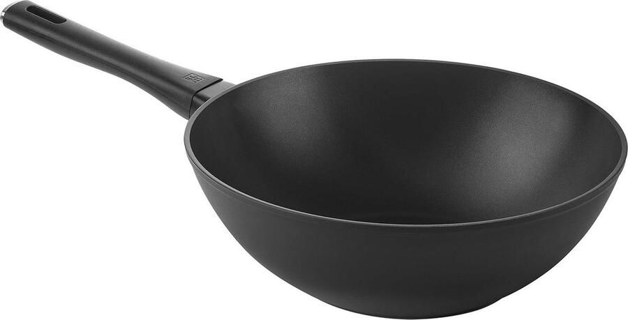 Wokpan Roerbakpan Snel koken Graniet coating 30 cm Zwart