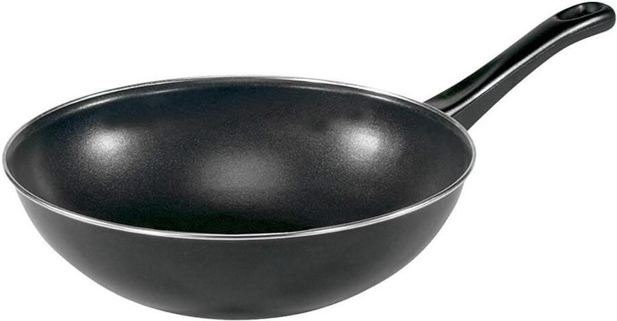 Wokpan Roerbakpan Veelzijdig Koken Gemaakt in Duitsland 28 cm Zwart