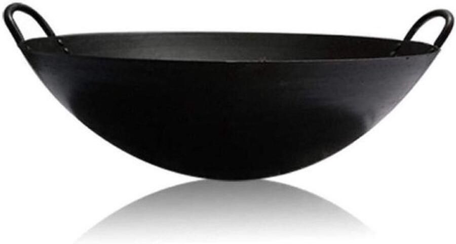 Wokpan Roestvrij Staal Koekenpan Omeletpan Koken en Frituren Vijflaagse Warmtegeleiding Universeel Zilver