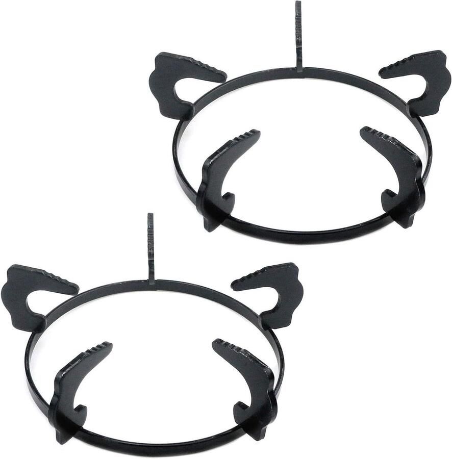 Wokring Fornuis Panhouder Keuken Stabiel Koken Antislip Gietijzer 18.5 cm Diameter Zwart