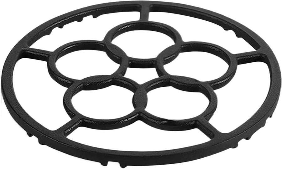 Wokring fornuis Wokbrander ring Stabiel Koken Hittebestendig Ijzer 18.3 cm Zwart