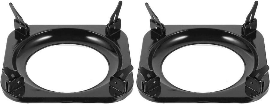 Wokring Gasfornuis Potsteun Koken Stabiliseren Hittebestendig Metaal 19.5 cm Zwart