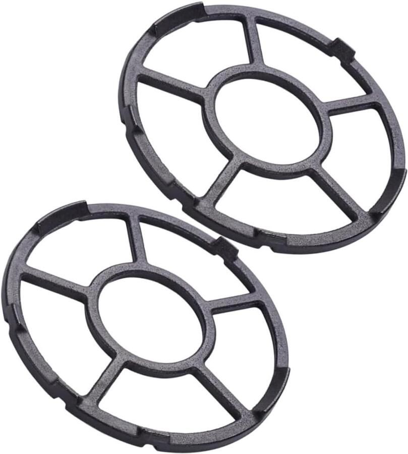 Wokring Gasfornuis Wokrek Kookplaat Wokken Stabiliseren Antislip Gietijzer 17.8 cm Zwart