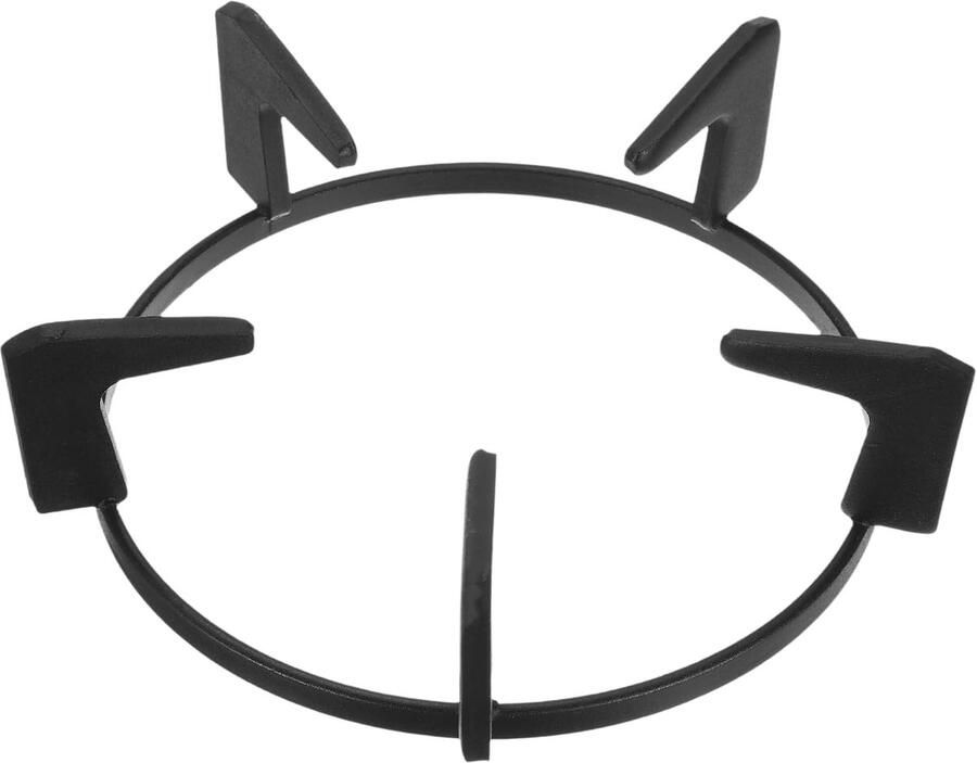 Wokring Gietijzer Kookplaat standaard Stabiel Koken Versterkte grip ontwerp 19.5 cm diameter Zwart
