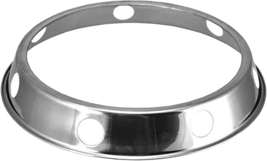Wokring Universeel Pannenhouder Steun Stabiel Koken Hittebestendig Roestvrij Staal 21.4 x 21.4 cm Zilver