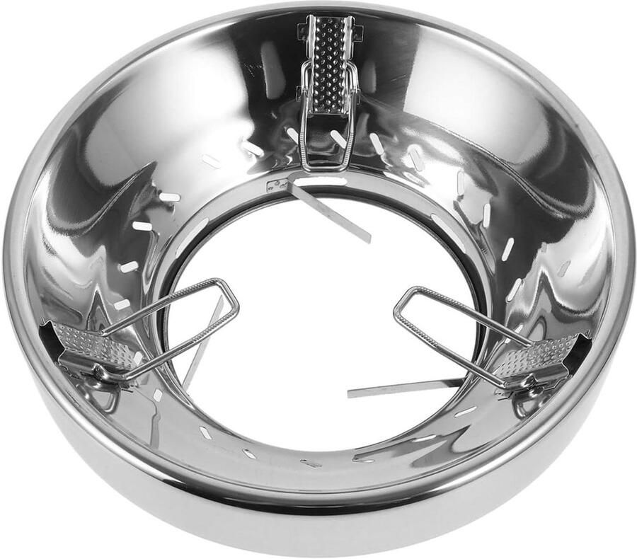 Wokring Wokhouder Fornuis Energie Besparen Winddicht Warmte-isolerend 30.5 x 17.3 cm Zilver