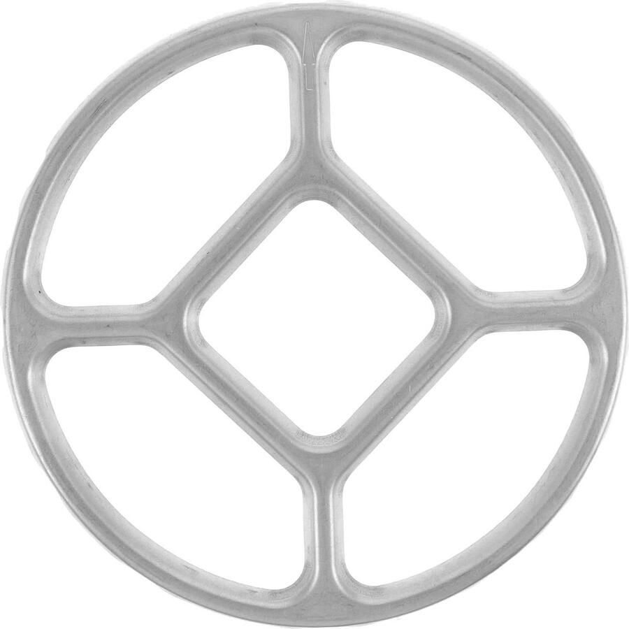 Woksteun Ring Kookplaat Accessoire Stabiel Koken Gietijzeren Constructie 15.4 cm Diameter Zilver