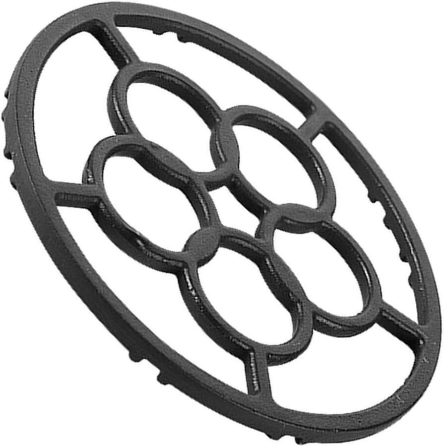 Woksteun Ringen Pannen Stabilisator Stabiel Koken Gietijzeren Stevigheid 18 cm Zwart