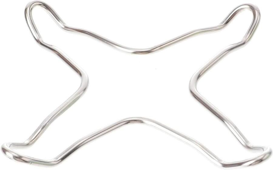 Woksteunring Gasfornuisrek Pot Ondersteuning Stabiel Koken Gietijzeren Stabiliteit 15x15x1.5cm Zilver