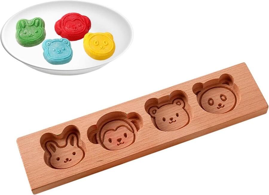 Wooden Cookie Mold Cartoon Shape For Cute Cake Stamps For Home Bakers Professional Chef Pastry Shops And Store Owners