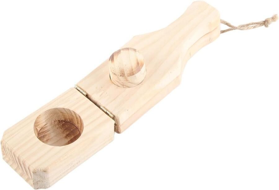 Wooden Tostonera Weeain Press double design pataconera with hanging loop small pine tower maker for tostones patacons ShopVlot